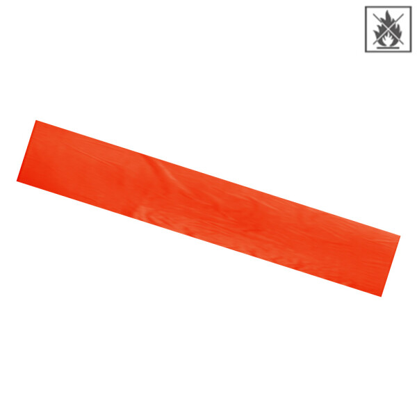 Plastic film scarf fire retardant 150 x 25cm - orange