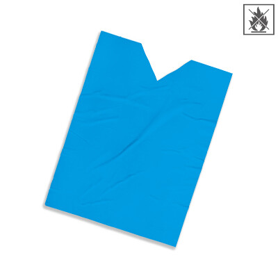 pettorino plastica ignifugo 50x75 - blu chiaro