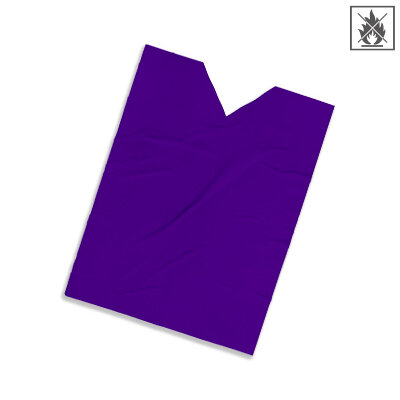Folien Leibchen schwer entflammbar - 50 x 75 cm - Lila