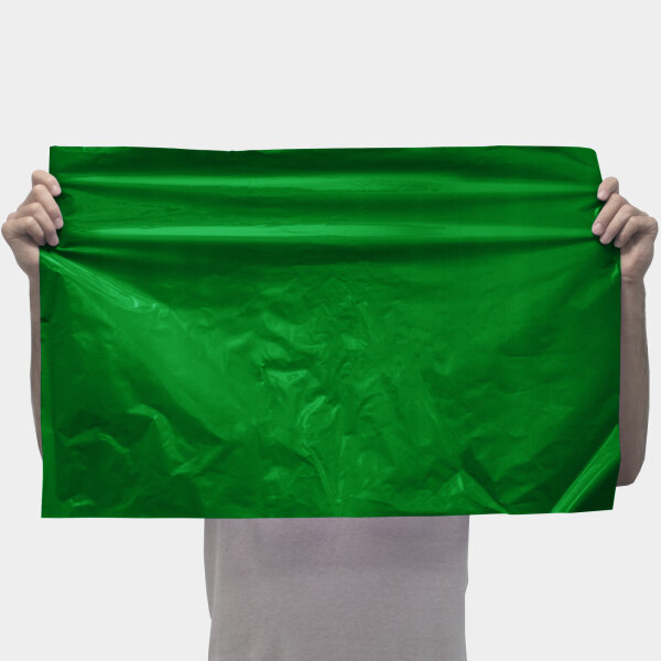 Plastic film sheet fire retardant 50x75cm - green