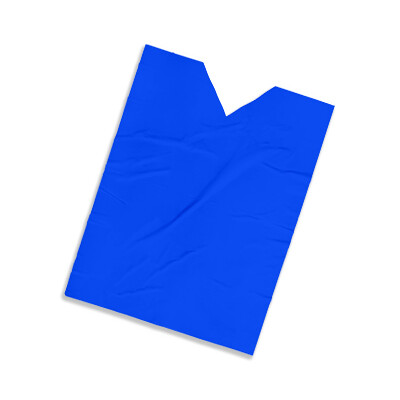Plastic film vest standard 50x75cm - blue