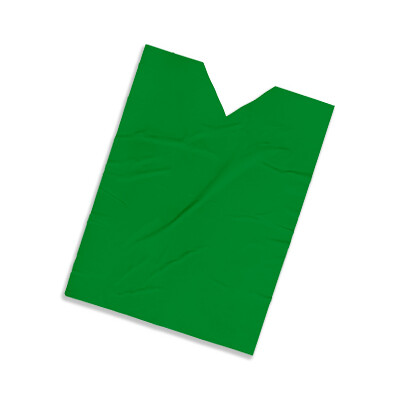Plastic film vest standard 50x75cm - green