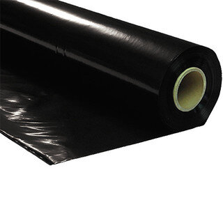 Plastic film roll premium 2x50m - black