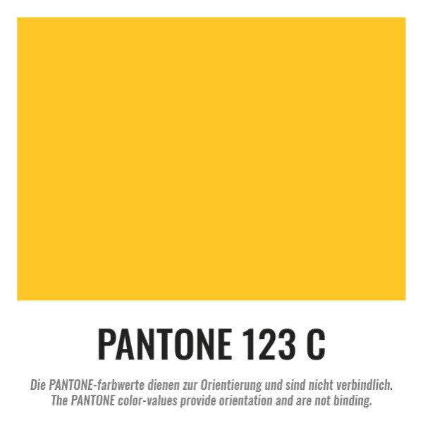 Rouleaux de toiles plastifiées premium - 2x50m - jaune