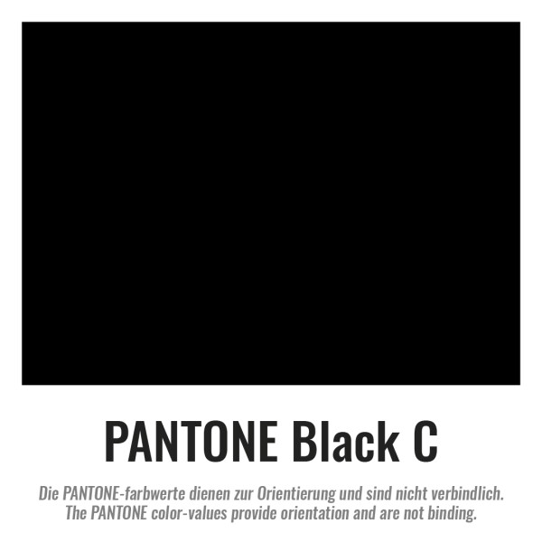 Plastic film hand banner 75x90cm (upright format) - black