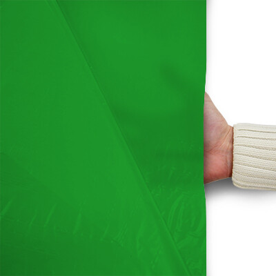 Plastic film hand banner 75x90cm (upright format) - green