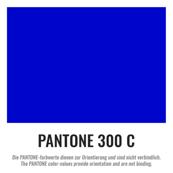 Folienrolle Standard schwer entflammbar 1,5 x 100 Meter - Blau