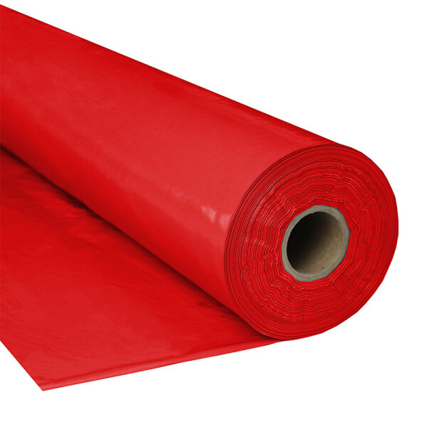 Plastic film roll standard fire retardant 1,5x100m - red