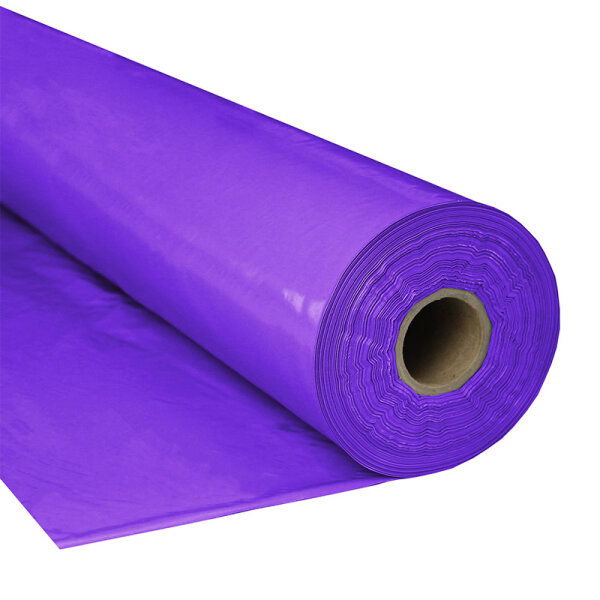Plastic film roll standard fire retardant 1,5x100m - violett