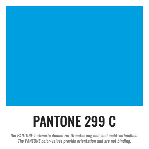 Plastic film roll standard fire retardant 1,5x100m - light blue