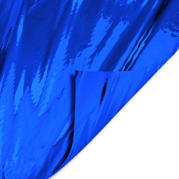 Metallic Folie Premium schwer entflammbar 1,5x30m - Blau