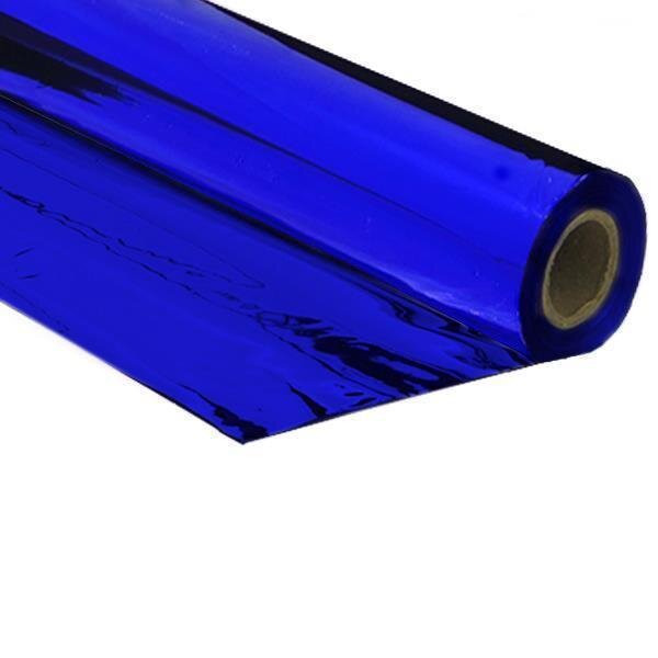 Metallic Folie Premium schwer entflammbar 1,5x30m - Blau