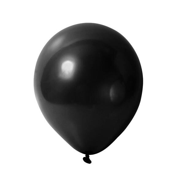 Luftballon - 30cm Durchmesser Schwarz