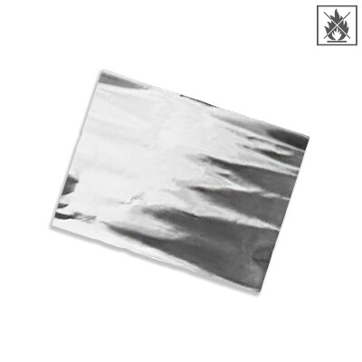 Folientafel Metallic schwer entflammbar 90x75 cm - Silber