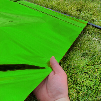 Folientafel Metallic schwer entflammbar 90x75 cm - Grün