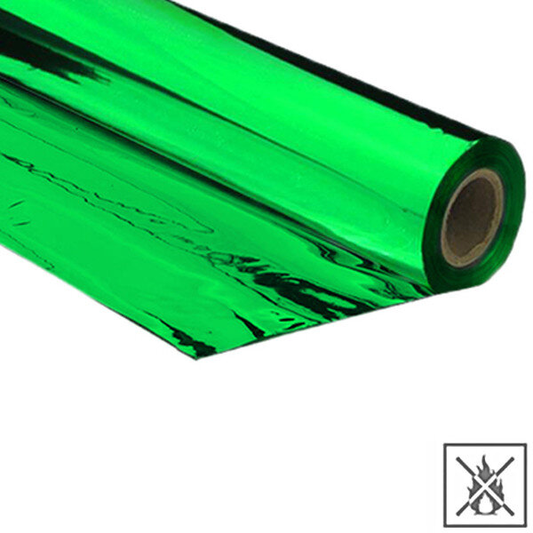 Metallic Folie Premium schwer entflammbar 1,5x30m - Grün