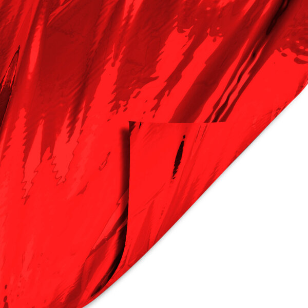 Metallic Folie Premium schwer entflammbar 1,5x1000m - Rot