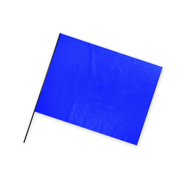 Folienfahnen 75x50cm Querformat - Blau
