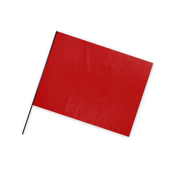 bandiera plastica - 90x75cm formato orizzontale - rossa