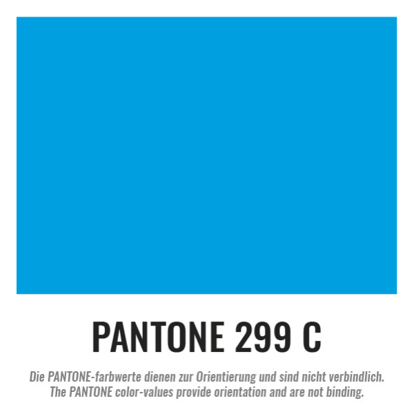 Plastic film sheet 75x90cm - light blue