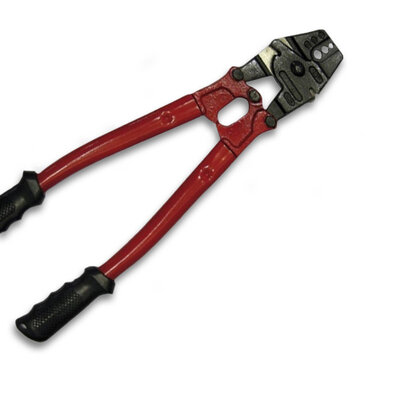Crimping pliers for pressing clamps