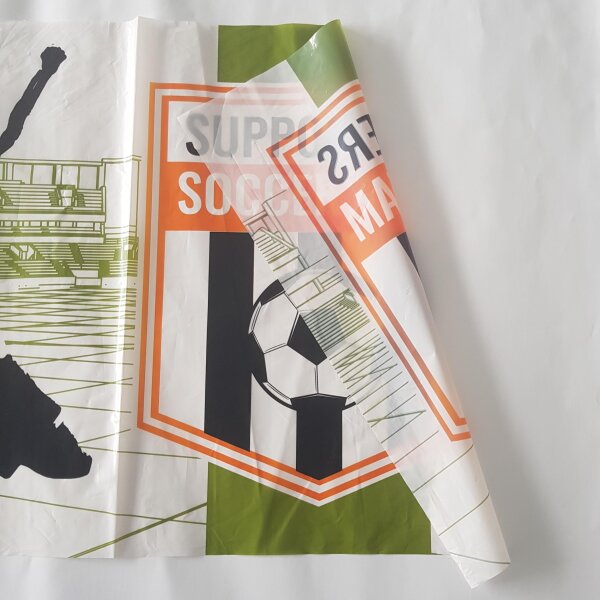 Plastic film vest standard in motif print 50x75cm