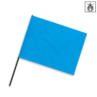 TIFO Bandera 75x50cm ignífuga - azul claro