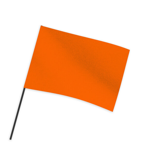 TIFO flags single-colored flame retardant 50x75cm Landscape format Orange