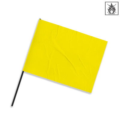 TIFO Bandera 90x75cm ignífuga - amarillo