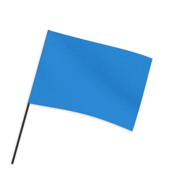 TIFO Fahnen einfarbig schwer entflammbar 75x90cm Querformat Hellblau
