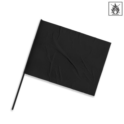 TIFO Bandera 90x75cm ignífuga - negro