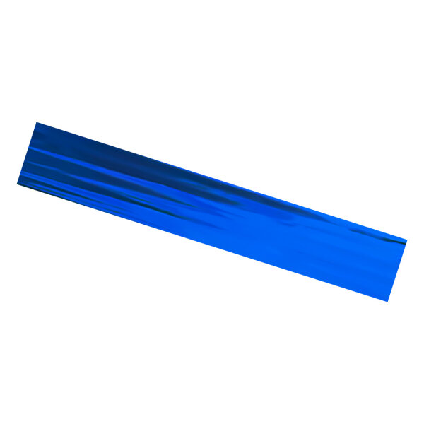 Plastic film scarves metallic 150x25cm - blue