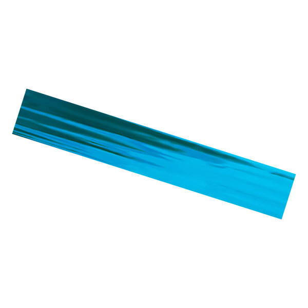 Plastic film scarves metallic 150x25cm - light blue