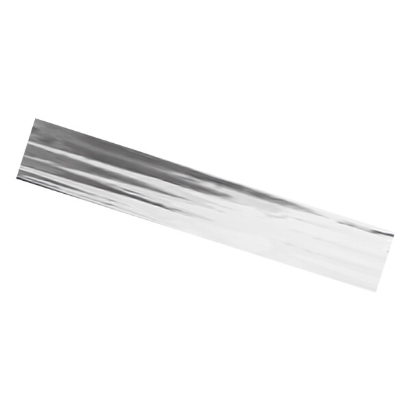 Plastic film scarves metallic 150x25cm - silver