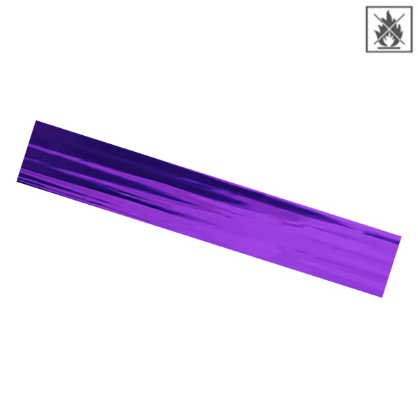 Plastic film scarves metallic flame retardant 150x50cm - violet