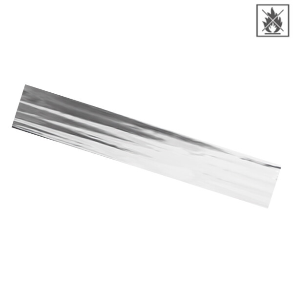 Plastic film scarves metallic flame retardant 150x50cm - silver