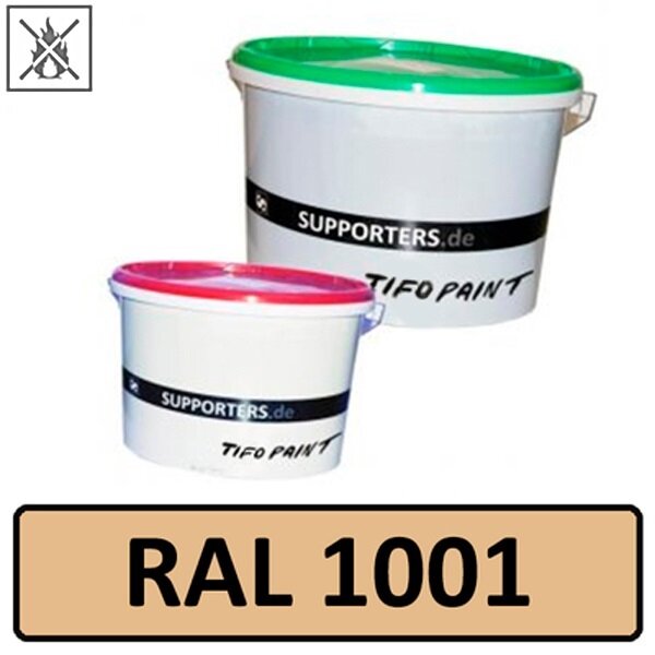 Baumwollstoff Farbe Beige RAL1001 - schwer entflammbar