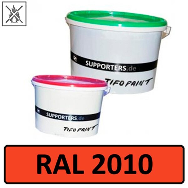 Baumwollstoff Farbe Signalorange RAL2010 - schwer...