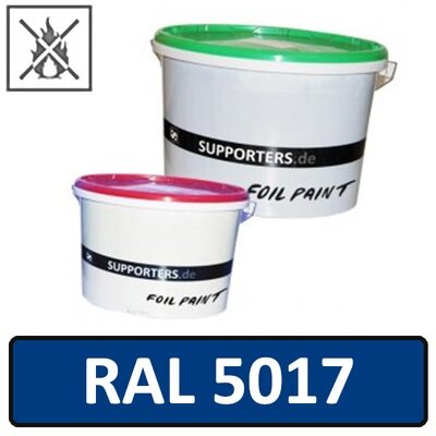 color foil traffic blue RAL 5017 - flame retardant
