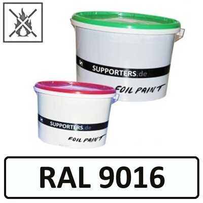 color foil traffic white RAL 9016 - flame retardant
