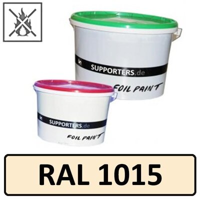 Folien Farbe Hellelfenbein RAL1015 - schwer entflammbar