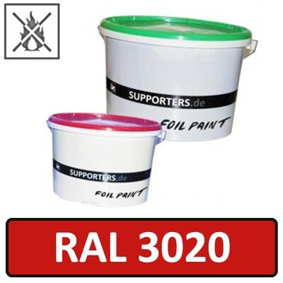 Papier Farbe Verkehrsrot RAL3020 - schwer entflammbar