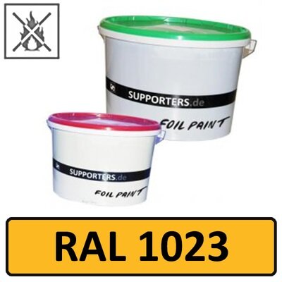 Paper color traffic yellow RAL 1023 - flame retardant