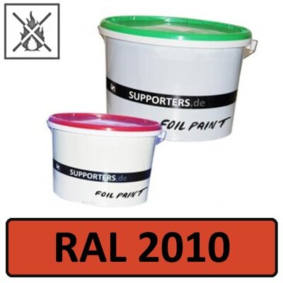 Papier Farbe Signalorange RAL2010 - schwer entflammbar