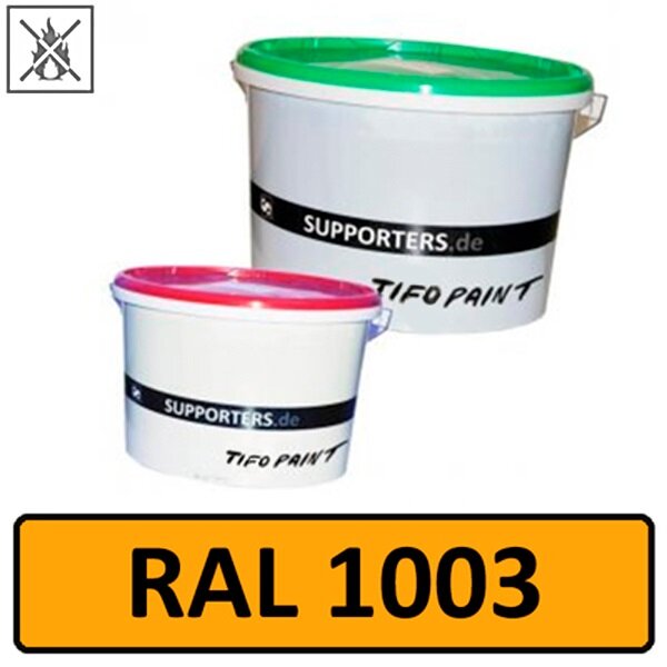 Polyesterstoff Farbe Signalgelb RAL1003 - schwer entflammbar