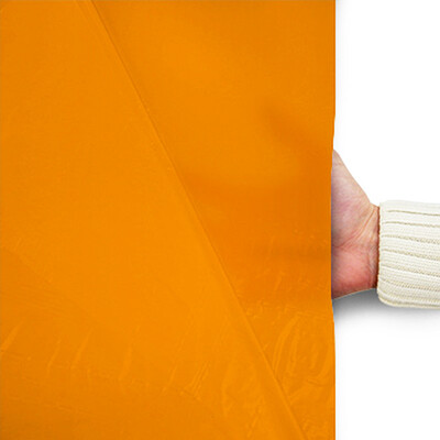 Plastic film seat cover 75x75cm - orange