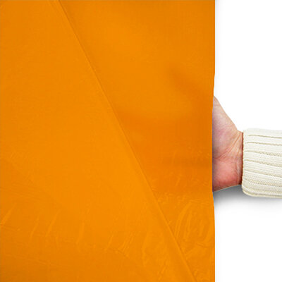 Plastic film seat cover double 75x150cm - orange