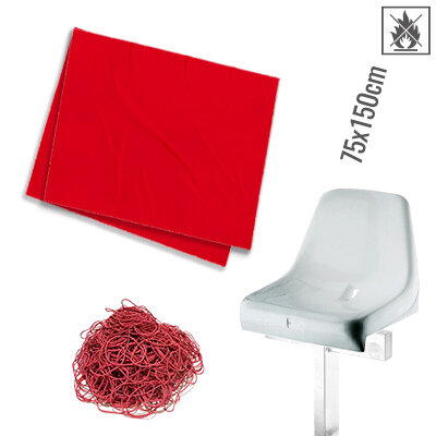 Feuille de couverture Sosse Husse Flame Ralardant 75x150cm - Rouge