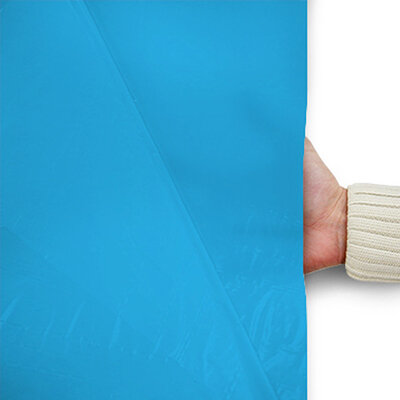 Plastic film seat covering roll 0,75x200m - light blue