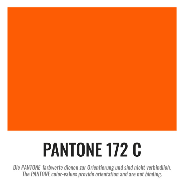 Plastic film seat covering roll 0,75x200m - orange
